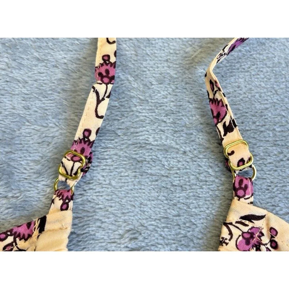 Tory Burch NEW spaghetti strap summer jumpsuit boho cottagecore tie belt Large
